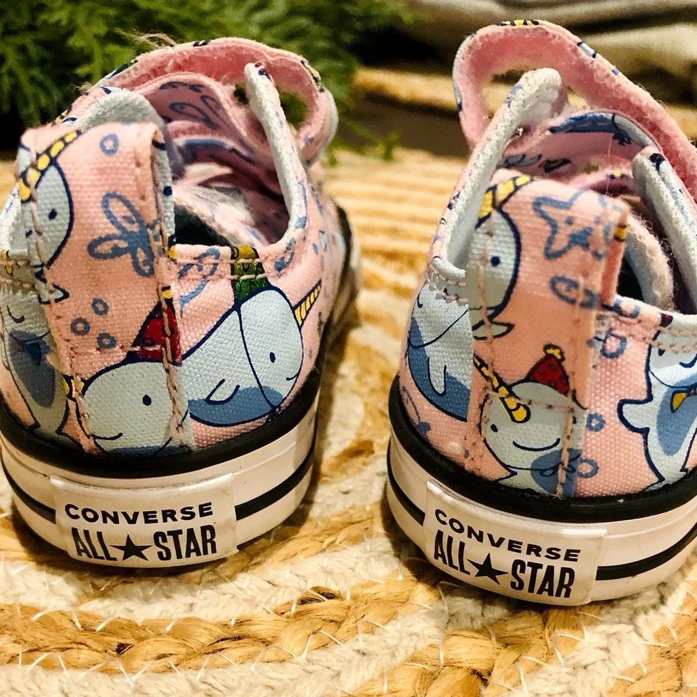 Converse Toddler Pink Narwhal Sneakers
